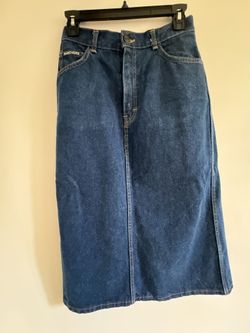 Denim midi Length Skirt 