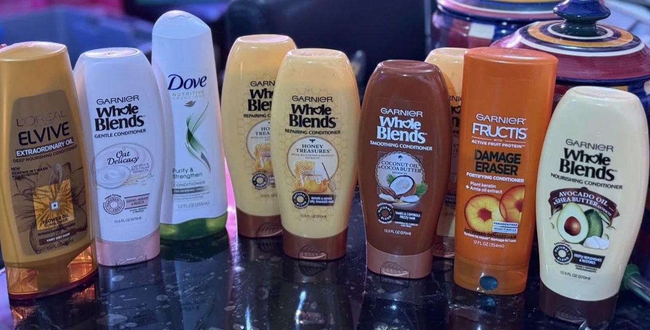 Bundle of Brand Name Conditioners – 9 Bottles (NEW)