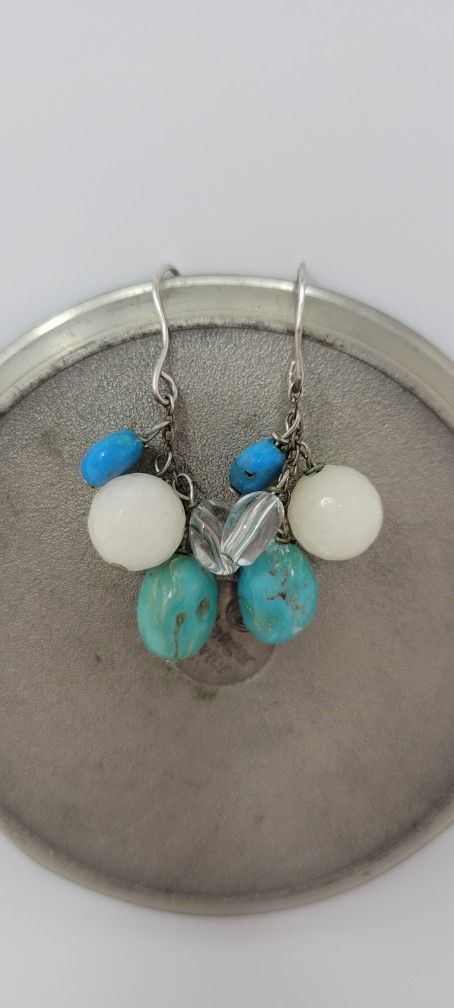 Turquoise Bead Earrings