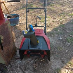 brand new out of the box 60 volt snowblower