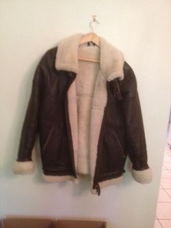 Shearling winter jacket, Air Force style.