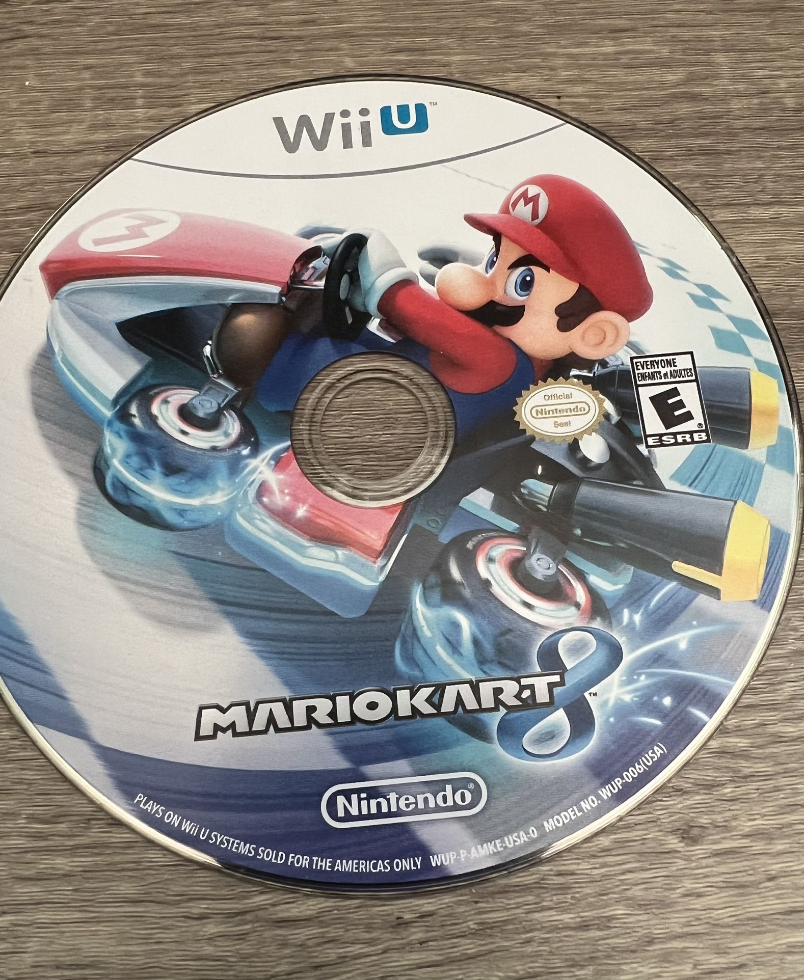 Mario Kart 8 (Nintendo Wii U, 2014) Disc Only Tested Video Game E-Everyone 