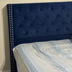 Royal Blue KING Size Bed Frame 