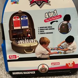 4-in-1 Board Game Set Backpack