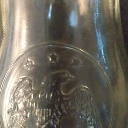 Vintage 1976 American Eagle Glass Carafe