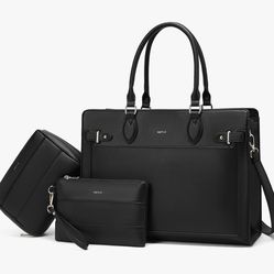 3-Piece Laptop Tote Bag Set for Women – Fits up to 15.6”