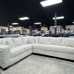 New L Shape Sectional Available In Cream & Black Color. Can Deliver And Set Up