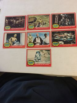 Star Wars cards in okay condition