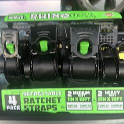 Rhino USA ratchet straps 4 pack