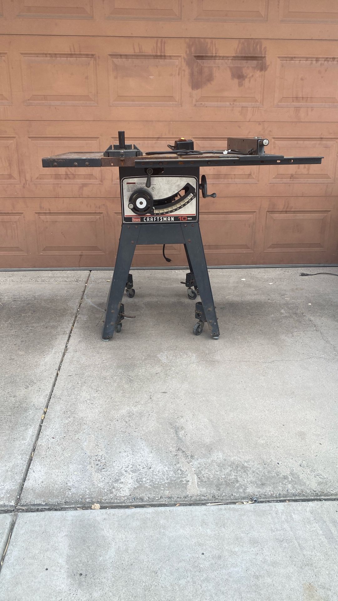 Craftsman Table Saw 10”
