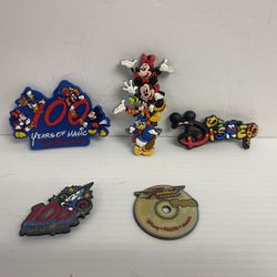 5 Disney refrigerator magnets Rock N Roller Coaster 100 years characters U1048