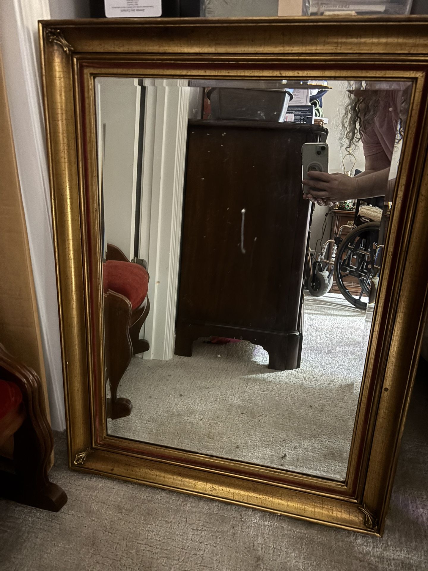 Large Vintage Style Wall Mirror