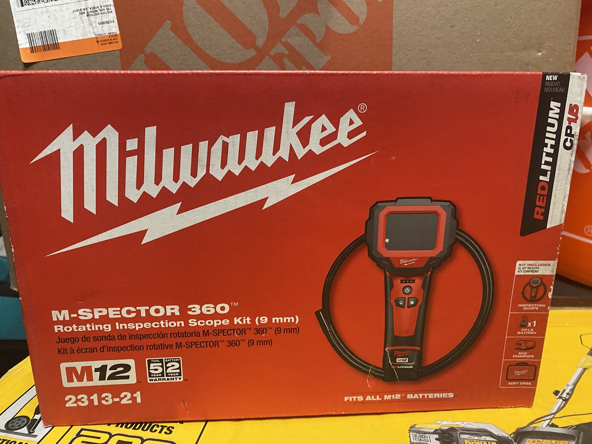MILWAUKEE M12  M-SPECTOR 360 ROTATING  INSPECTION SCOPE KIT 9mm  (( Read Below )) 