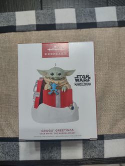 Grogu Ornament Mandelorian Motion And sound