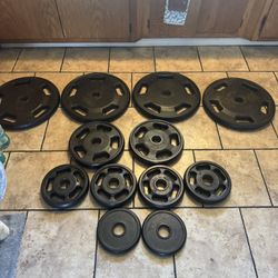Olympic Weights Rubber Coated. 305