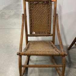 Antique Child Cane Rocking Chair