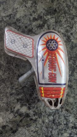 Antique Vintage Toy Gun Made Out Tin Plate Decor