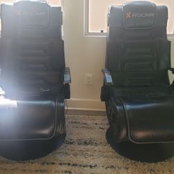 Two X Rocker Pedestal Gaming Chairs - Open To Offers