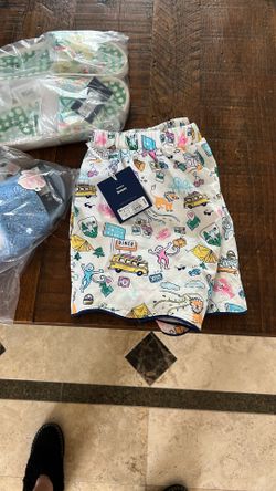 Roller Rabbit, Target, Boxer Shorts And Small Blue And Green Slides Size 7/8