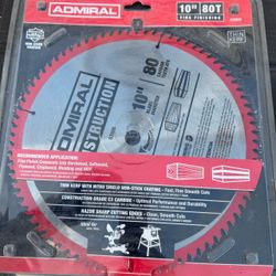 Blade 10 pulgadas Admiral 80 dientes