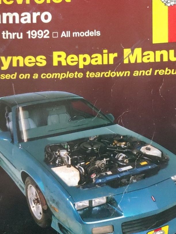 Haynes 24016 Repair Manual for Chevrolet Camaro (1982-1992)