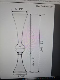 High-End Elegant Design Open 6", Height 24" 25 pieces