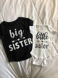Big sister little sister shirt combo
