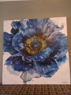 Large Canvas Flower Painting