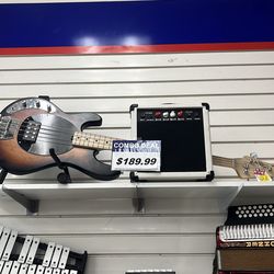 Guitar and amp combo