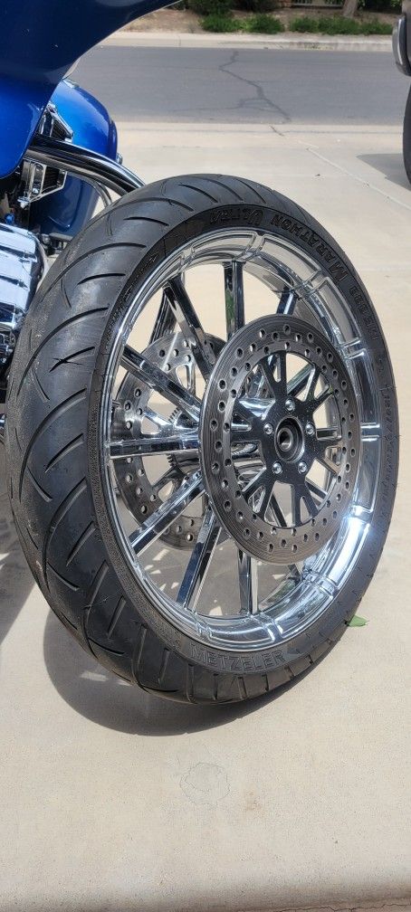 Indian Chrome Front Wheel