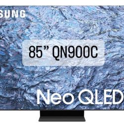 SAMSUNG 85-Inch Class QLED 8K QN900C Series Neo Quantum HDR Smart TV w/Dolby Atmos, Object Tracking Sound Pro, Infinity Edge, AI Motion Enhancer Pro, 