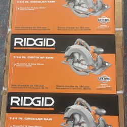 Ridgid Electric 7 1/4  Circular Saw  ($100 Each)