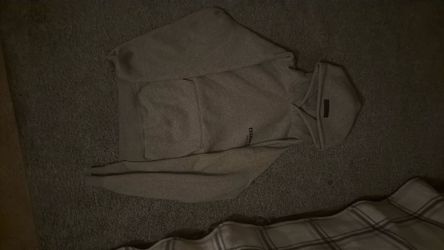 Grey essentials hoodie