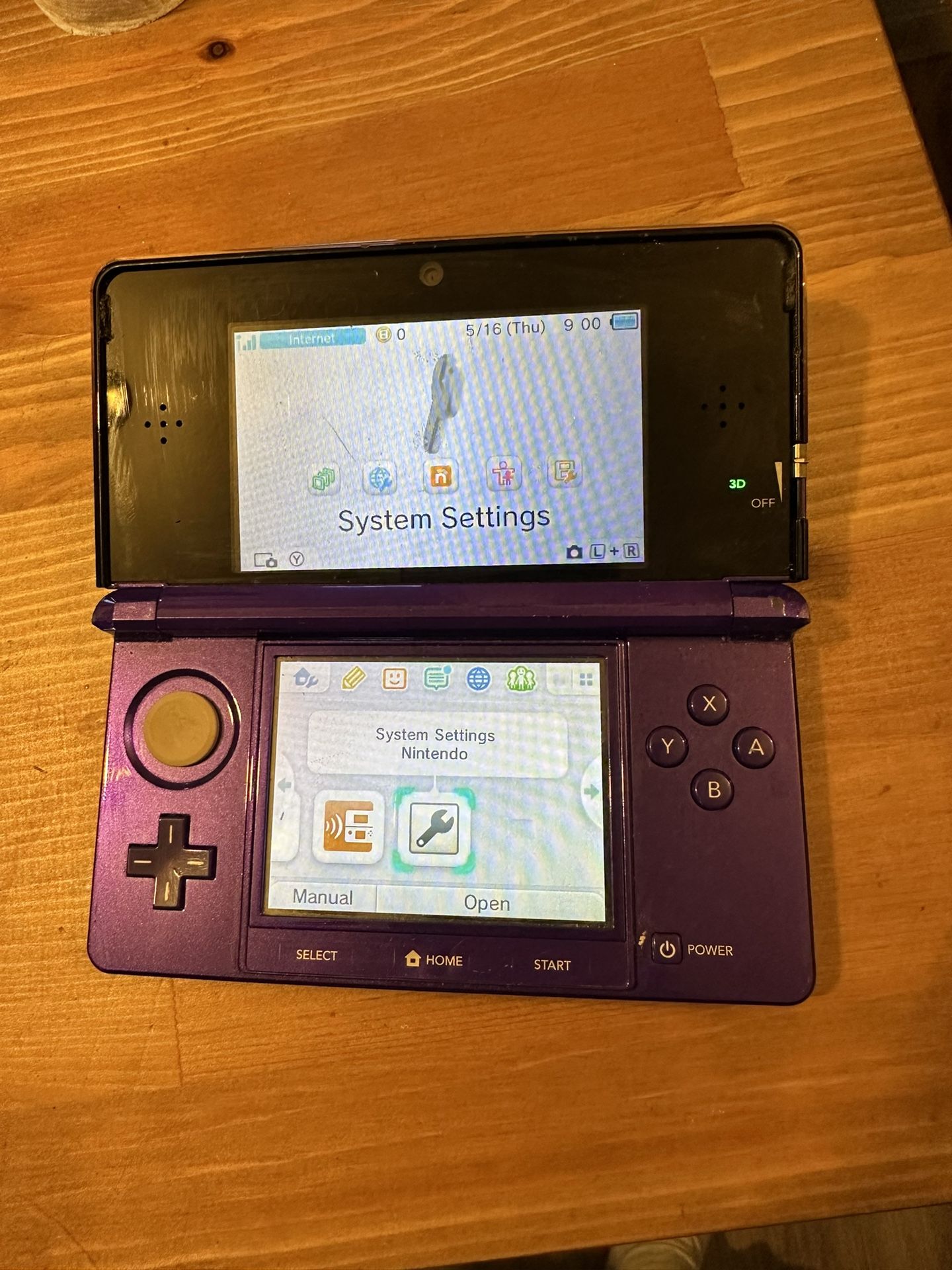 Nintendo 3ds Purple 