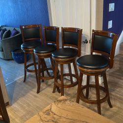 Bar Stools , Dark Wood Tall 