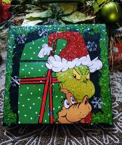 10x10 Custom Grinch Wall Art