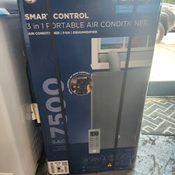 Amazing Ge 7500BTU Smart Portable Air Conditioner With Dehumidifier 