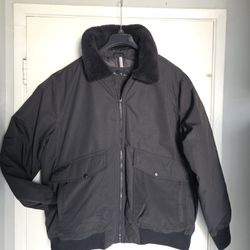 Men's Sean John Jacket Xl Sherpa Bomber Black 