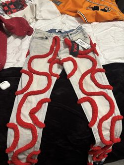DNA WORLDWIDE JEANS INDIGO/RED