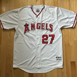 Vladimir Guerrero #27 LA Los Angeles Anaheim Angels Majestic Stitched Jersey Men’s Size 56  