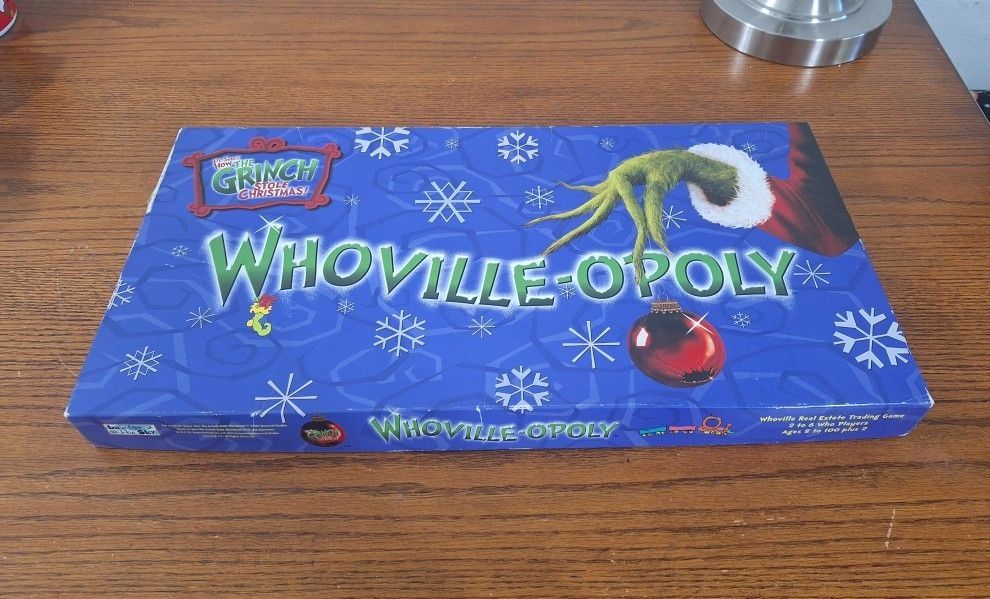 Like New!! 2000 Whoville-Opoly Monopoly Game
