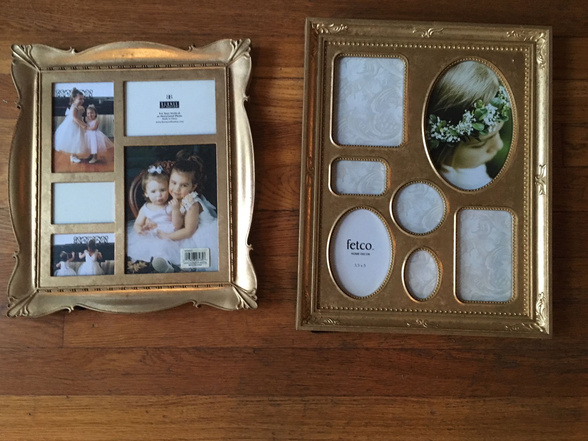 Gold picture frames - never used
