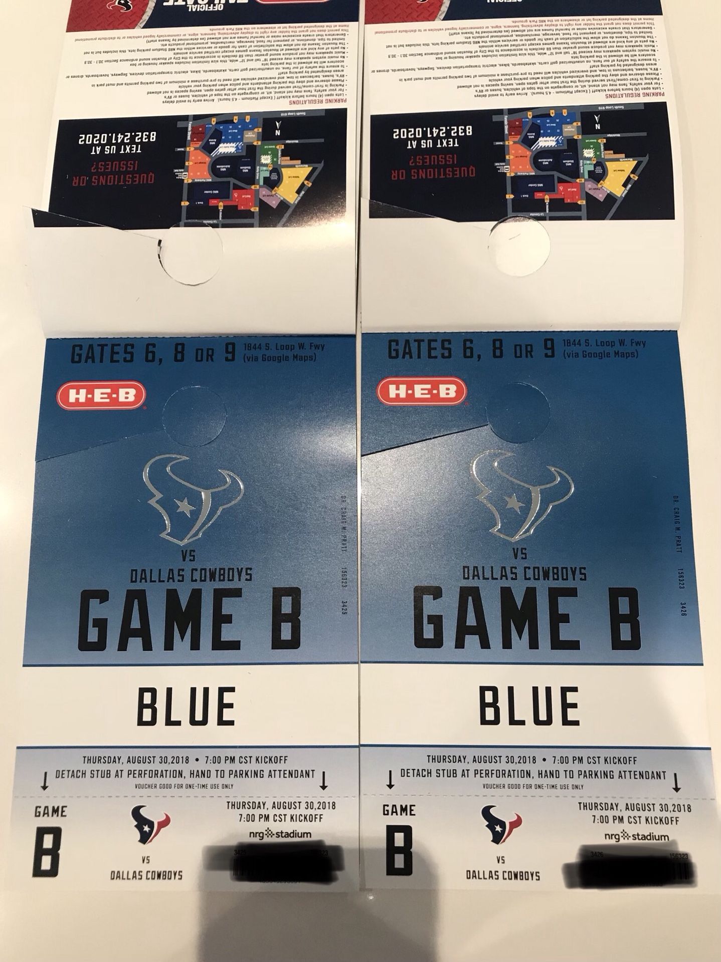 Houston Texans Parking Pass
