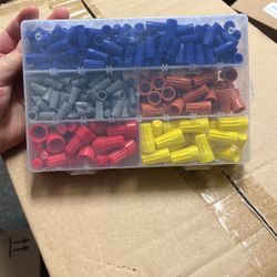 330 PCS Wire Connectors, Insulating Insert Twist Electrical Wire Connectors with Spring, Portable Wire Caps for Quick Connection, Colorful Wire Caps E