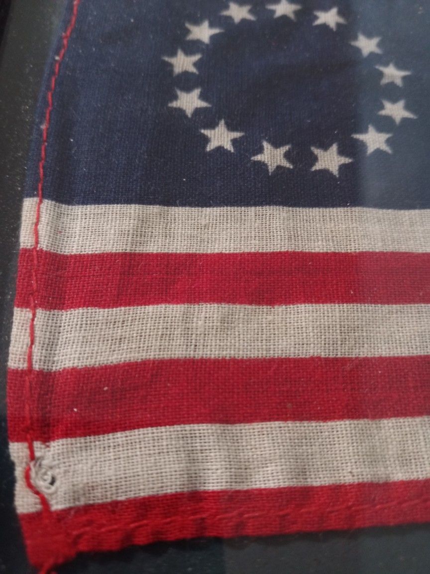 Primitive American Betsy Ross Flag
