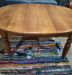 Large Round SOLID wood ( Refinished) Coffee Table. 