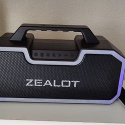 ZEALOT Bluetooth Speaker,80W Wireless Speakers With Dual Paring,IPX7 Waterproof Speaker With 16,000MAh Big Battery,40H Playtime,Stereo,Party, Beach Po