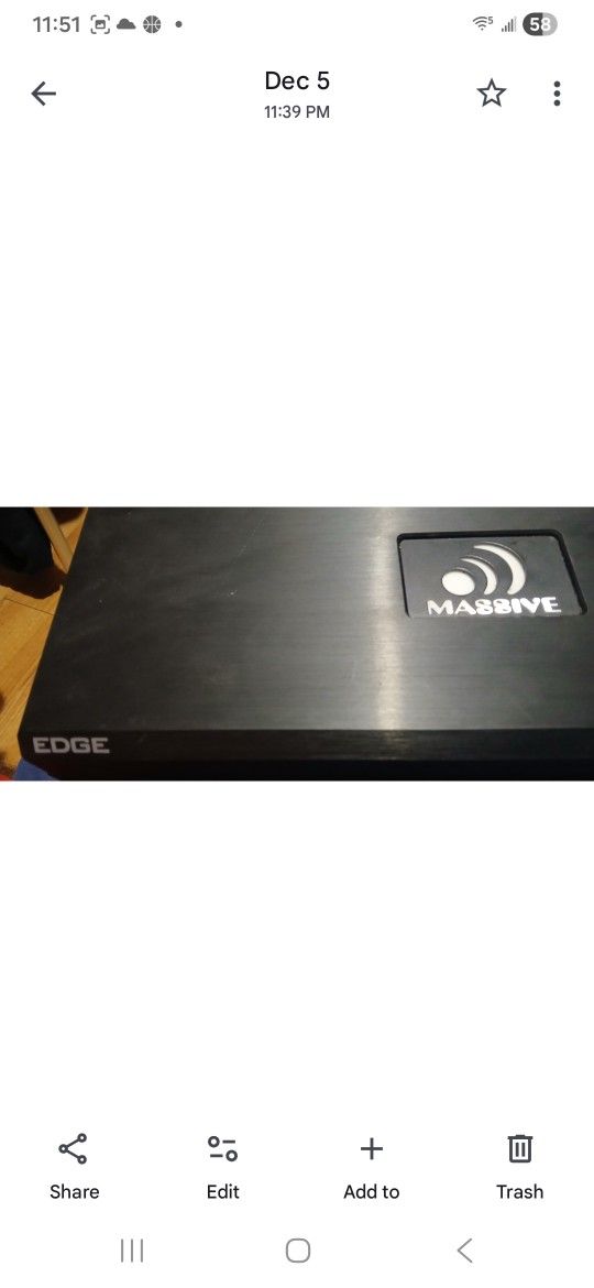 Audio Bass Amp For Sale...Asking $250