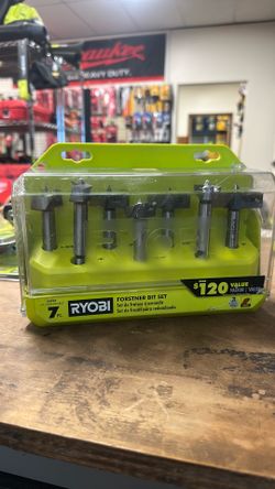 RYOBI Steel Forstner Drill Bit Set (7-Piece)