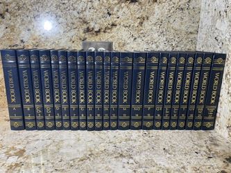Complete Set The World Book Encyclopedia Volume 1-22 A-Z + Research Guide & Index  Leather Gold Gilt-Copyright 1991